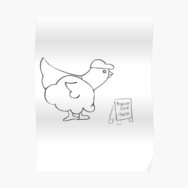 "Popcorn chicken" Poster for Sale by Artistsconnect Redbubble