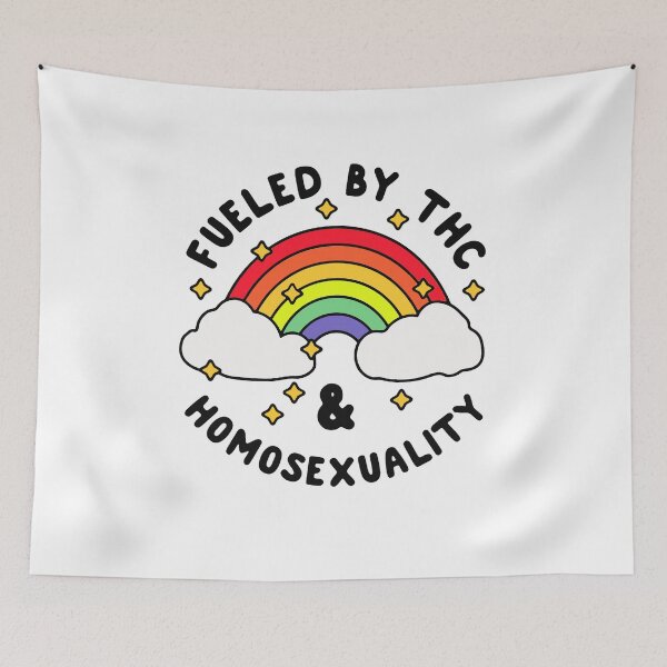 Item preview, Fueled By Thc And Homosexuality designed and sold by ArthurArJones.