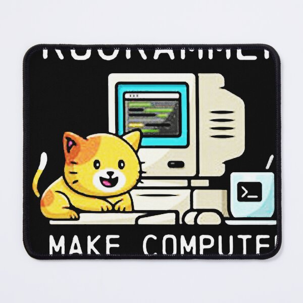 Item preview, Programmer Cat Beep Boop Coding designed and sold by AlanSmithStore.