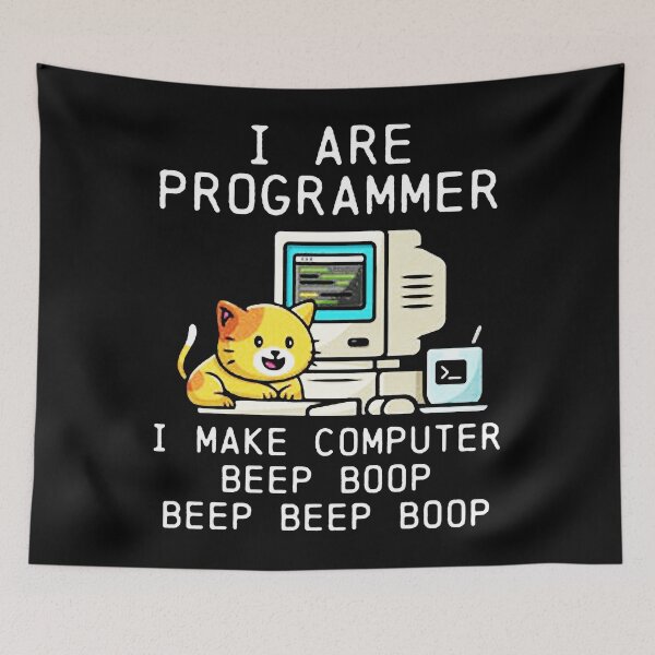 Item preview, Programmer Cat Beep Boop Coding designed and sold by AlanSmithStore.