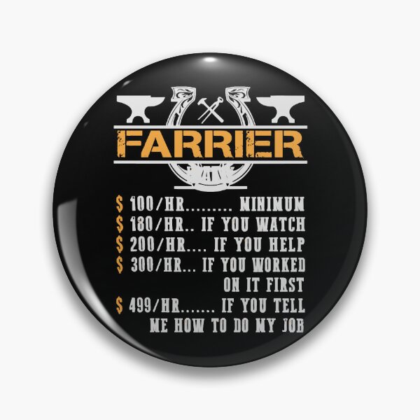 Item preview, Farrier Hourly Rate Farrier Horse designed and sold by DianaTaaveti.