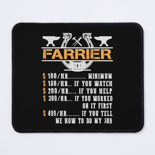 Item preview, Farrier Hourly Rate Farrier Horse designed and sold by DianaTaaveti.
