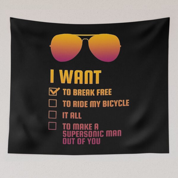 Item preview, I Want To Break Free retro designed and sold by DianaTaaveti.