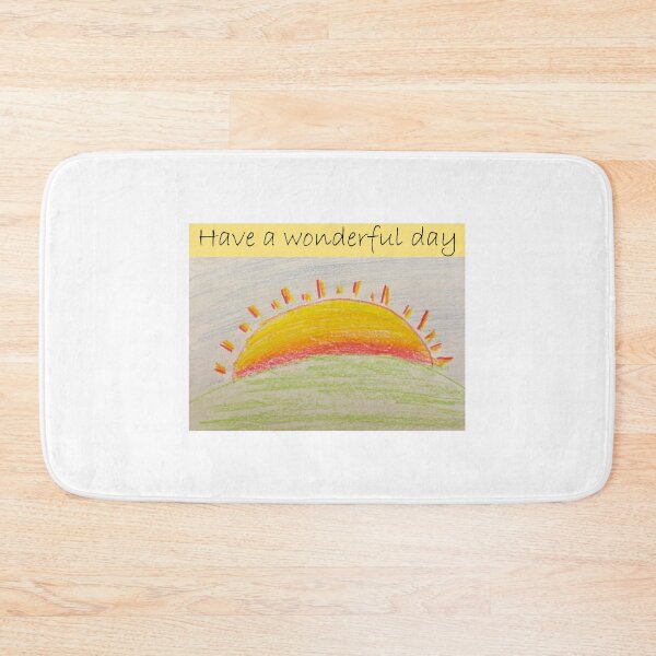 Item preview, Have a wonderful day: positive greeting from grandkids artwork, decor, accent piece, home, office, work space, birthday, positive sentiment designed and sold by Becky Hunter.