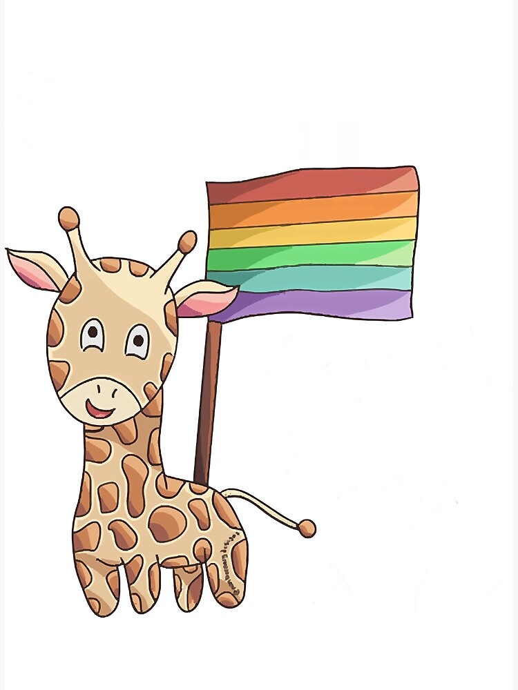 Rainbow Gay Pride Flag Giraffe Poster For Sale By Uyendan741 Redbubble 1188