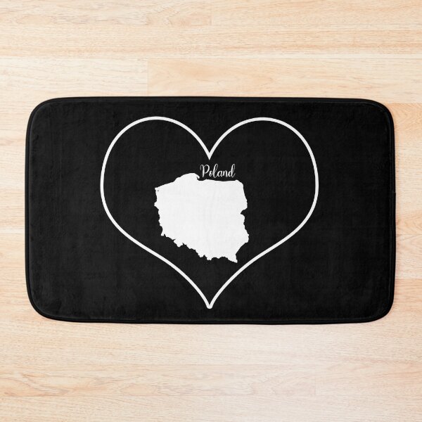 Item preview, Black Heart Poland Map designed and sold by Astralia.