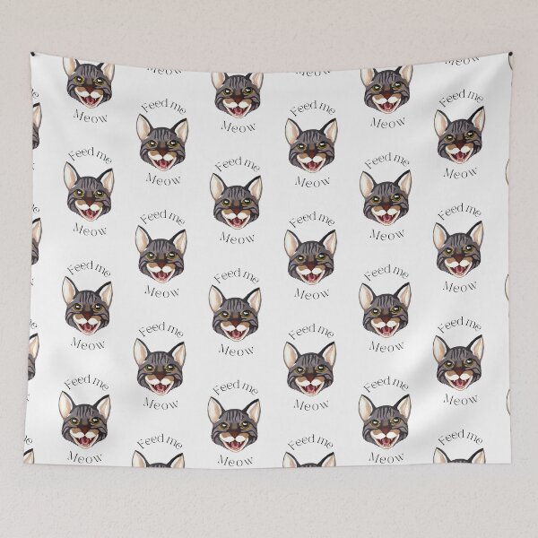 Item preview, Feed Me Meow designed and sold by Kristi Brooks.