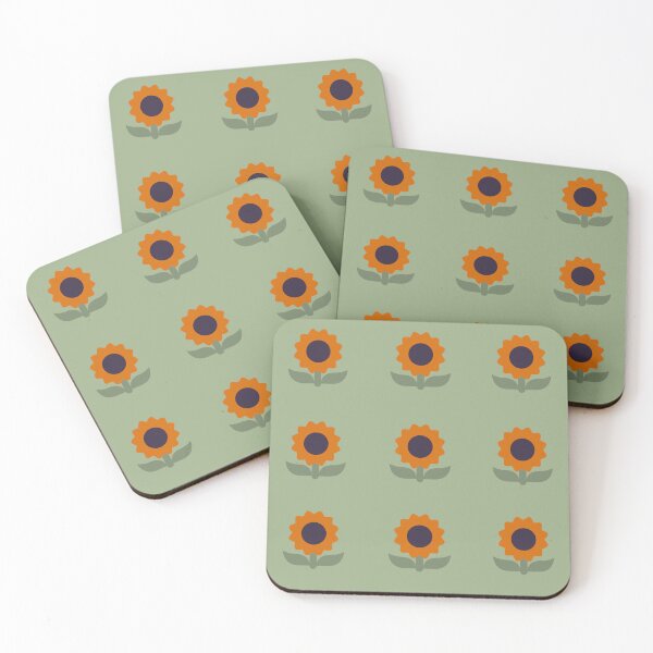 Item preview, Sunflowers, Purple, Orange and Sage Green designed and sold by Smart-Arts.