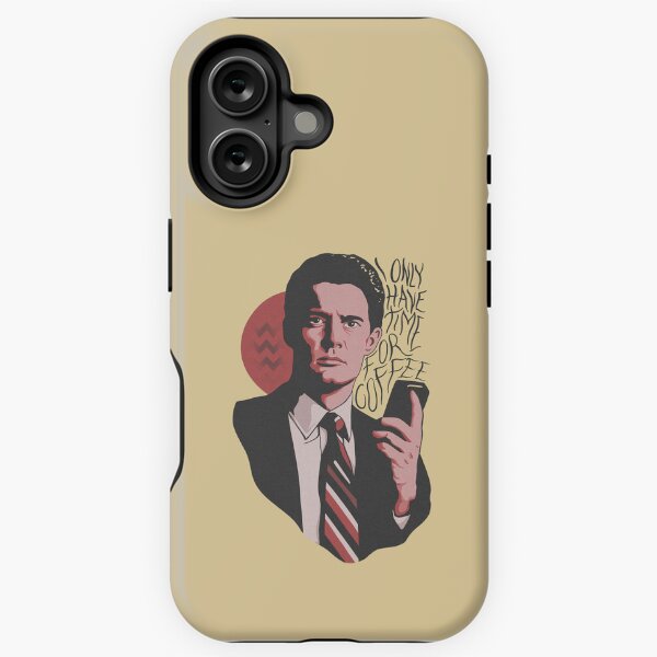 Vista previa del artículo con la obra « Solo tengo tiempo para el café Dale Cooper David Lynch Material súper suave sostenible de alta calidad», diseñado y vendido por queencrown.