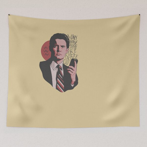 Item preview,  I Only Have Time For Coffee Dale Cooper David Lynch Sustainable High Quality Super Soft Material designed and sold by queencrown.