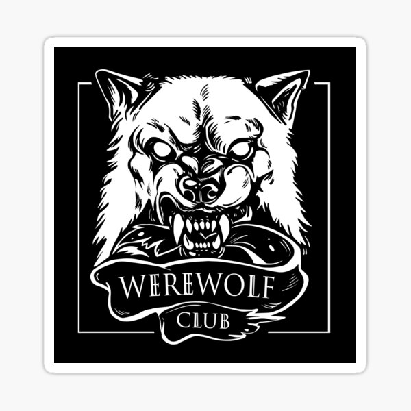 Werewolf Club Sticker
