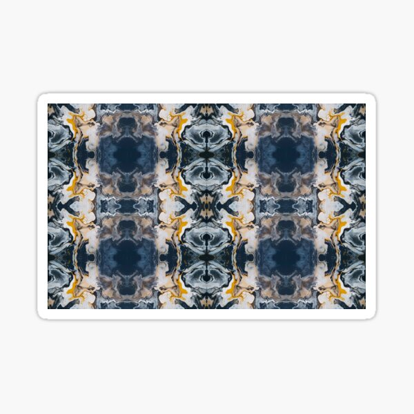 Black, Silver, and Gold Painting Sticker