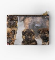 German Shepherd Puppy Collage Studio Pouch