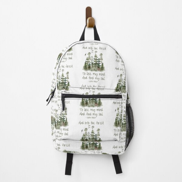Item preview, And into the forest I go to lose my mind and find my soul, Inspirational John Muir Quote designed and sold by Auntieck.