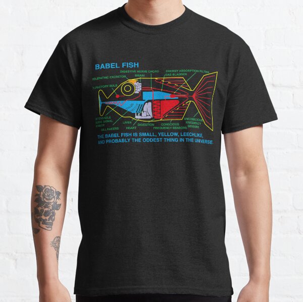 NDVH Babel Fish H2G2 Active Classic T-Shirt