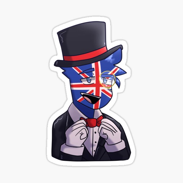 Great Britain Britain Countryhumans Sticker For Sale By Tangerinoo   St,small,507x507 Pad,600x600,f8f8f8 