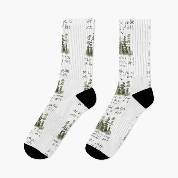Item preview, Of all the paths you take in life make sure a few of them are dirt, Inspirational John Muir Quote designed and sold by Auntieck.