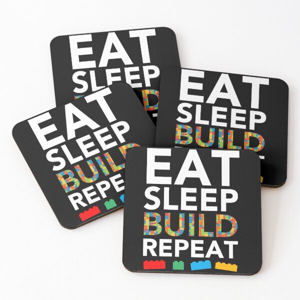 Item preview, Sleep Eat Build Repeat Building Blocks Bricks Master Builder designed and sold by alanxgoldberger.