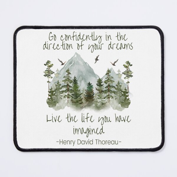 Item preview, Go confidently in the direction of your dreams, inspirational Thoreau quote about life designed and sold by Auntieck.