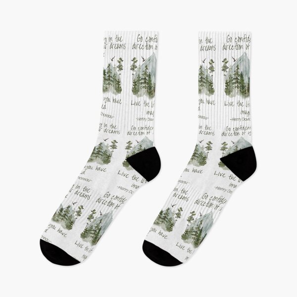 Item preview, Go confidently in the direction of your dreams, inspirational Thoreau quote about life designed and sold by Auntieck.