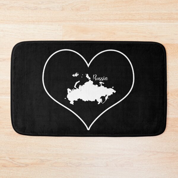 Item preview, Black heart map Russia designed and sold by Astralia.