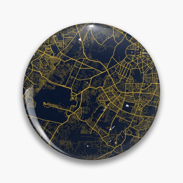 Item preview, New Delhi City Map of India - Gold Art Deco designed and sold by deMAP.