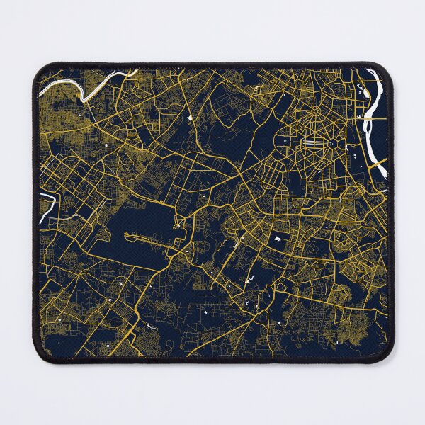 Item preview, New Delhi City Map of India - Gold Art Deco designed and sold by deMAP.