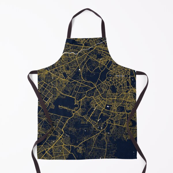 Item preview, New Delhi City Map of India - Gold Art Deco designed and sold by deMAP.