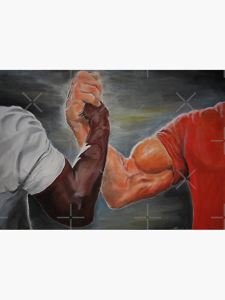 Handshake Meme Greeting Cards for Sale