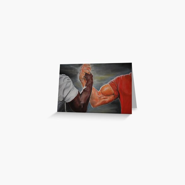 Handshake Meme Greeting Cards for Sale