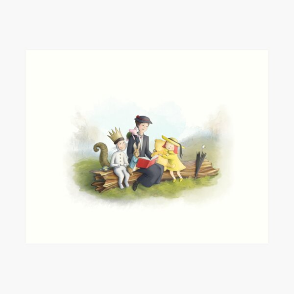 Classic Storybook Characters Art Print