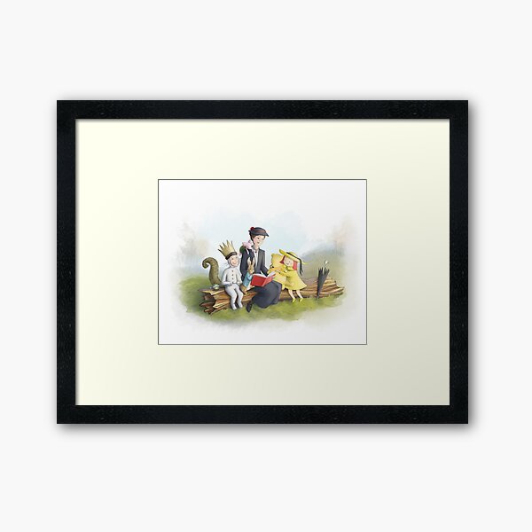 Classic Storybook Characters Framed Art Print
