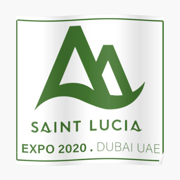 "Logo of Saint Lucia EXPO 2020" Poster for Sale by btscapricorn | Redbubble