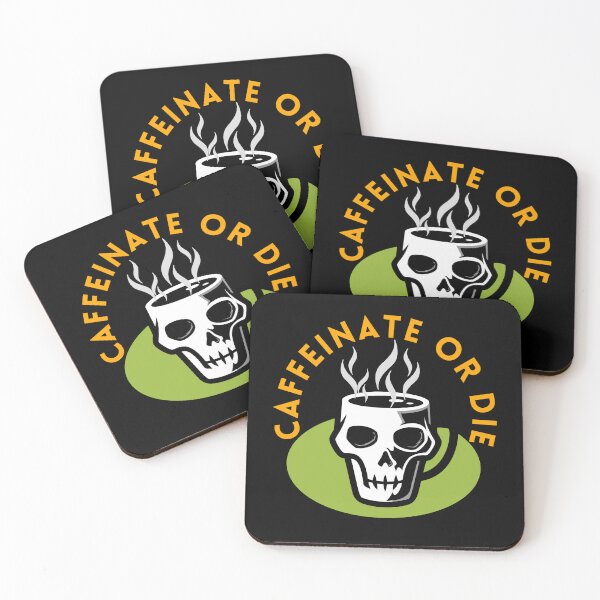 Item preview, Caffeinate Or Die Funny Coffee Lover Art designed and sold by LaughingHorseCo.