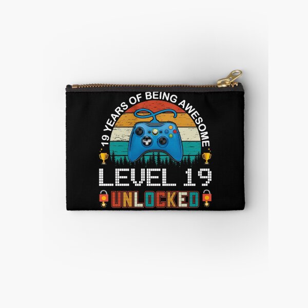 Item preview, 19 Years Of Being Awesome Level 19 Unlocked Gamer designed and sold by PansyBoyd.