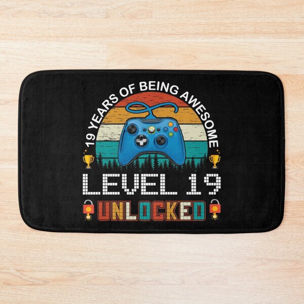 Item preview, 19 Years Of Being Awesome Level 19 Unlocked Gamer designed and sold by PansyBoyd.