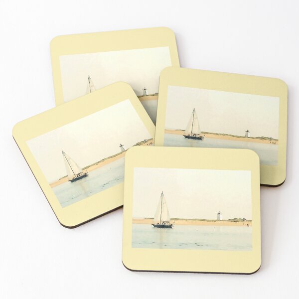 Item preview, Sailboat passing the lighthouse designed and sold by CelioByDesign.