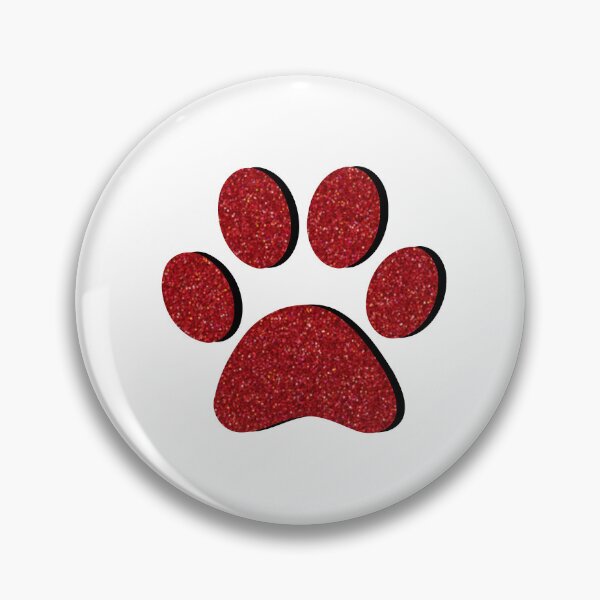Item preview, Red Glitter Paw Print designed and sold by ViviTV.