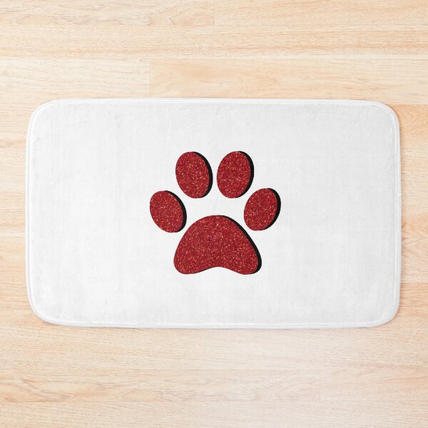 Item preview, Red Glitter Paw Print designed and sold by ViviTV.