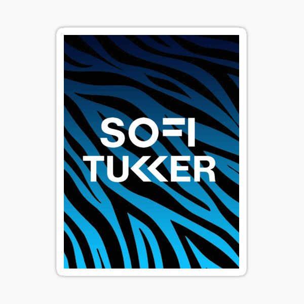Item preview, Sofi Tukker Full Zebra Blue designed and sold by KMGraphics99.