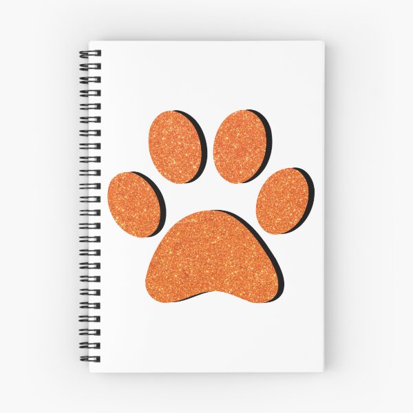 Item preview, Orange Glitter Paw Print designed and sold by ViviTV.