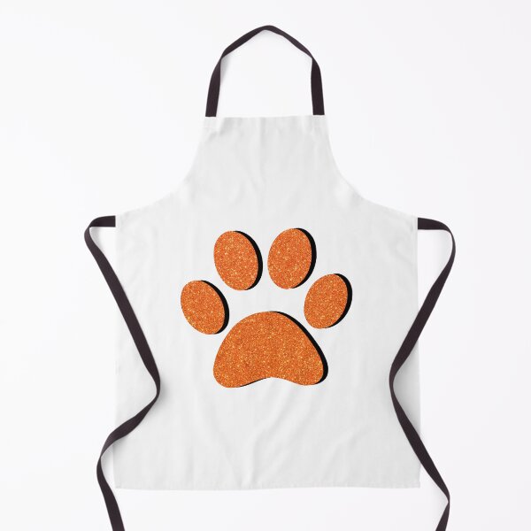 Item preview, Orange Glitter Paw Print designed and sold by ViviTV.