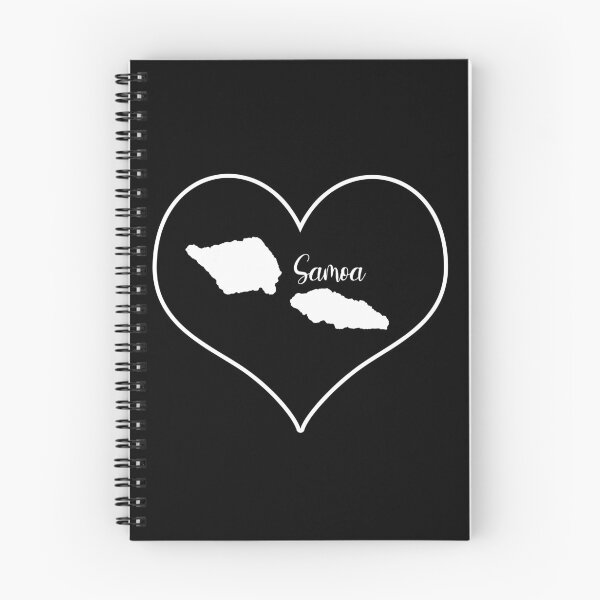 Item preview, Black Heart Samoa Islands Map designed and sold by Astralia.