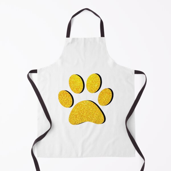 Item preview, Yellow Glitter Paw Print designed and sold by ViviTV.
