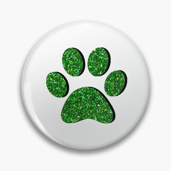 Item preview, Green Glitter Paw Print designed and sold by ViviTV.