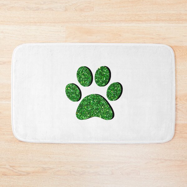 Item preview, Green Glitter Paw Print designed and sold by ViviTV.