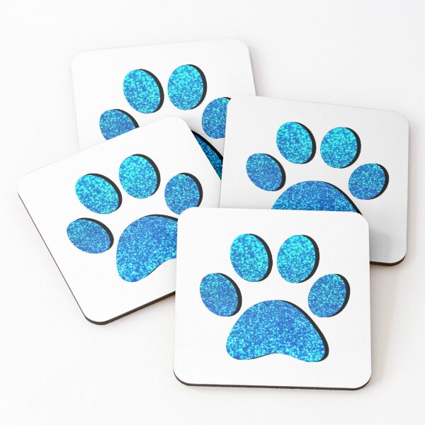 Item preview, Blue Glitter Paw Print designed and sold by ViviTV.