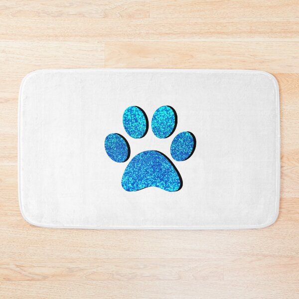 Item preview, Blue Glitter Paw Print designed and sold by ViviTV.