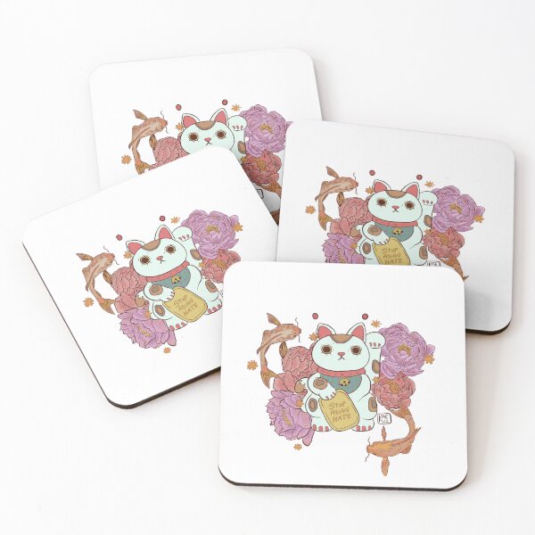 Item preview, lucky cat! designed and sold by DragonFruitFrog.