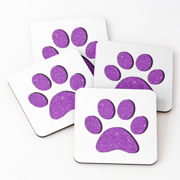 Item preview, Purple Glitter Paw Print designed and sold by ViviTV.